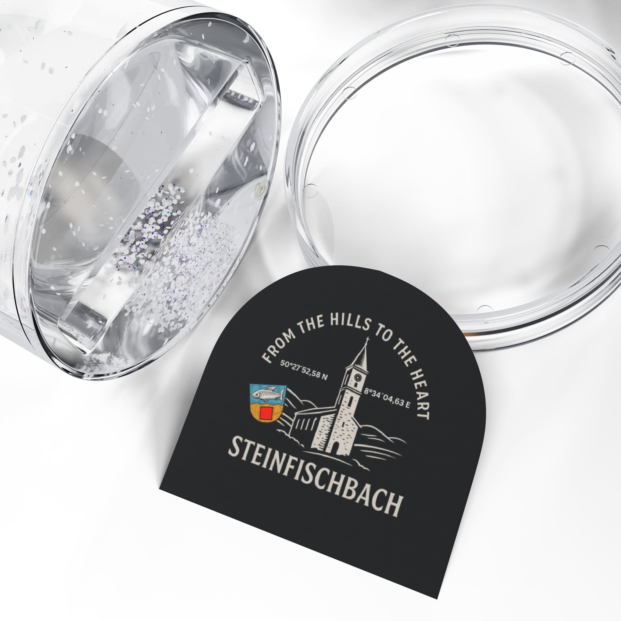 Snow Globe — Steinfischbach Church Souvenir Snow Globe (From the Hills to the Heart) – Bild 3