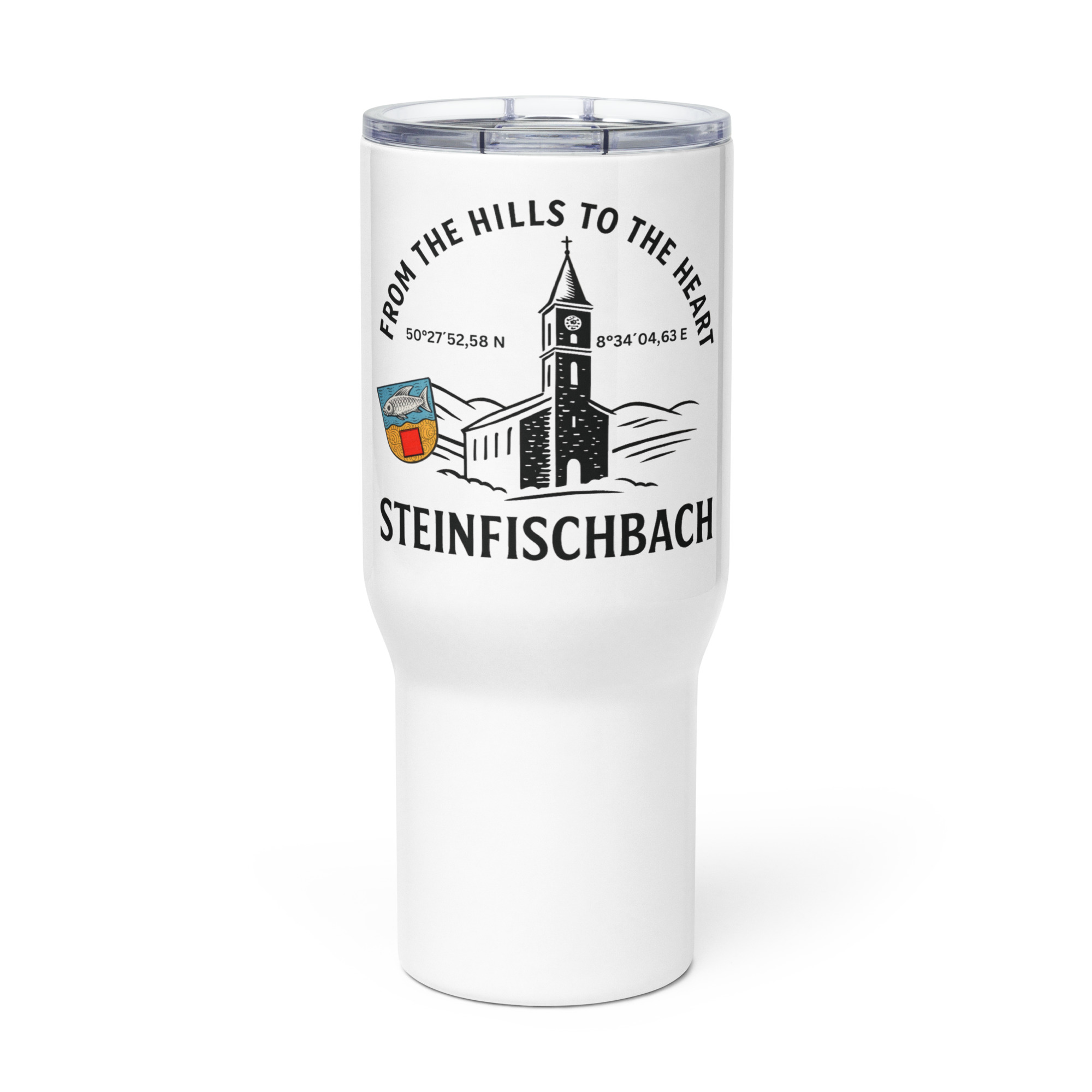 Reisebecher mit Griff