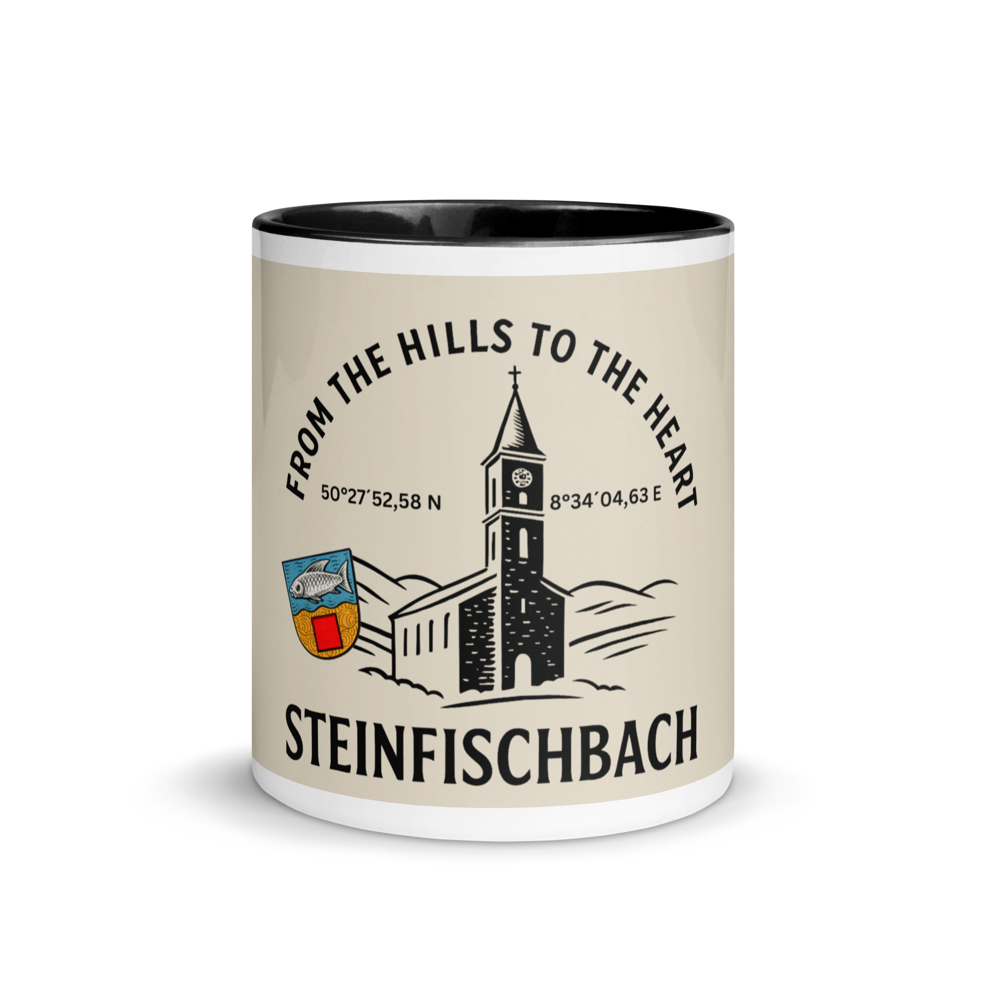 Tasse mit farbiger Innenseite